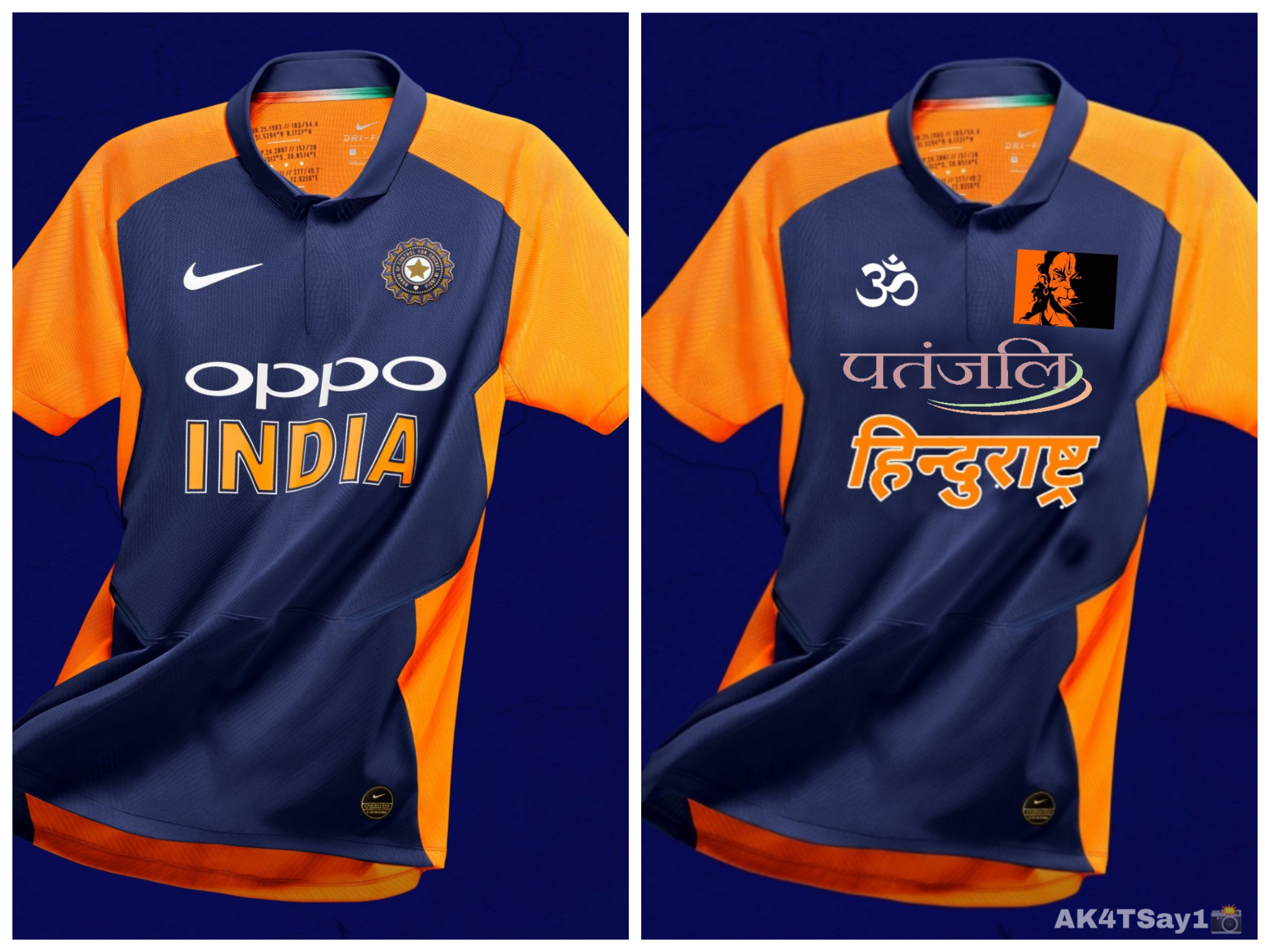 india cricket jersey dark blue