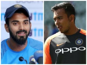 KL Rahul Prithvi Shaw