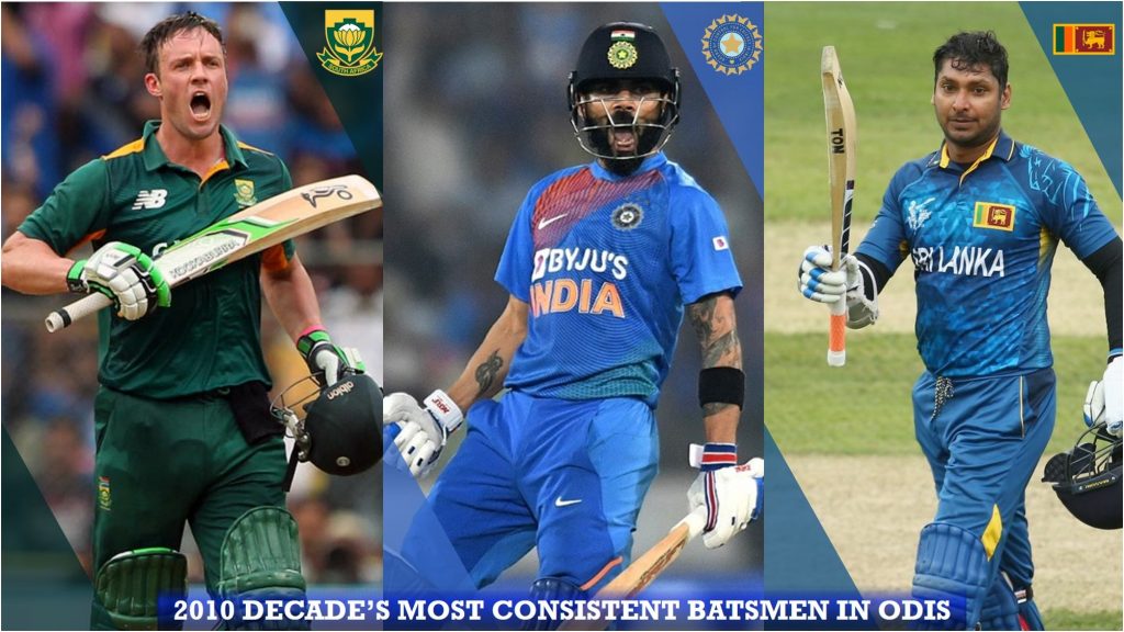 2010 decade's most consistent batsmen in odis