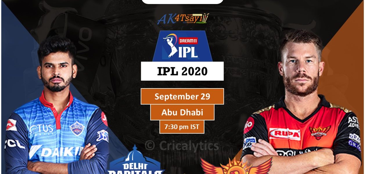 IPL 2020 Match 11 DC vs SRH predicted 11, preview, and top players
