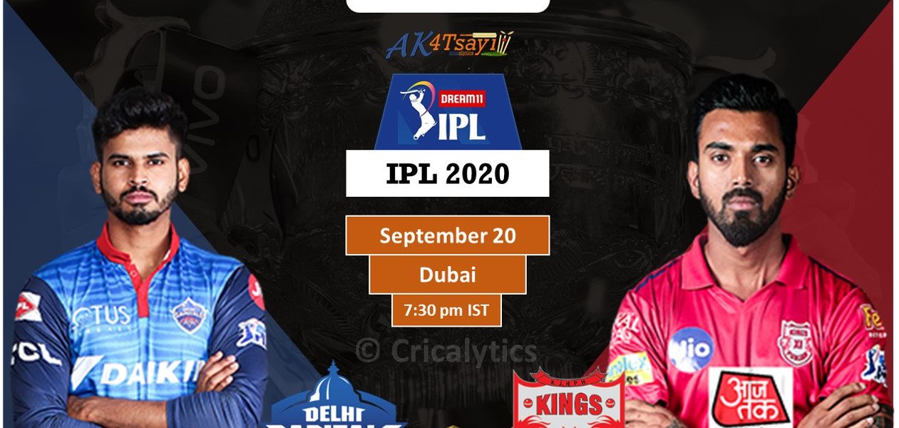 IPL 2020 UAE Match 2 DC vs KXIP Predicted 11