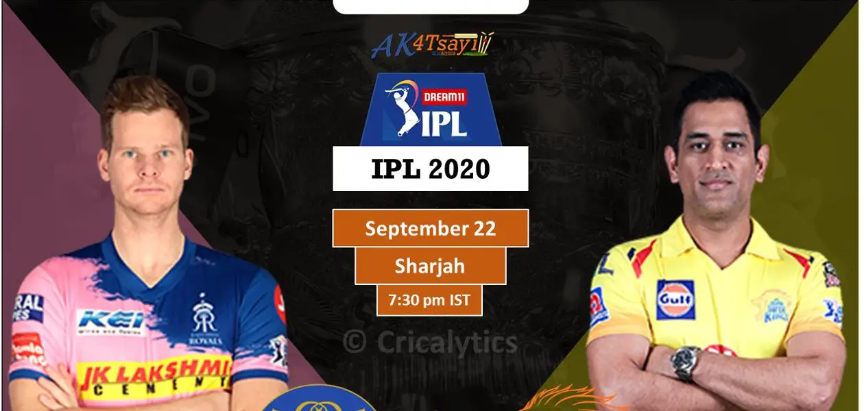 IPL 2020 UAE Match 4 RR vs CSK predicted 11 and preview