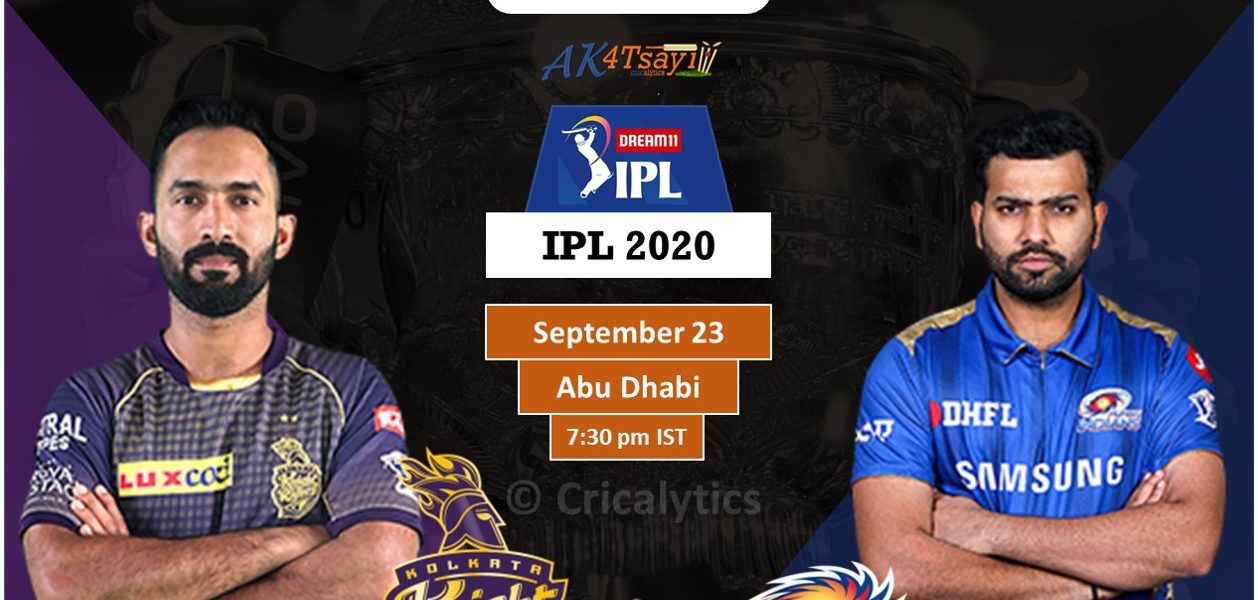 IPL 2020 UAE Match 5 KKR vs MI predicted 11 and preview