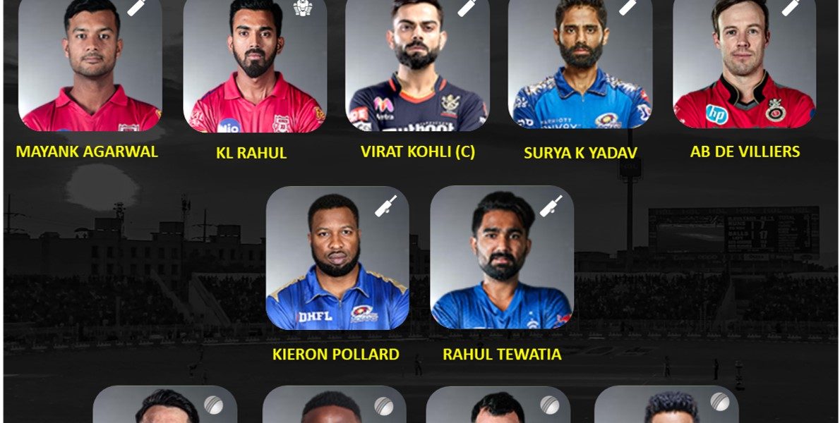 IPL 2020 Mid season best performing 11 of the tournament