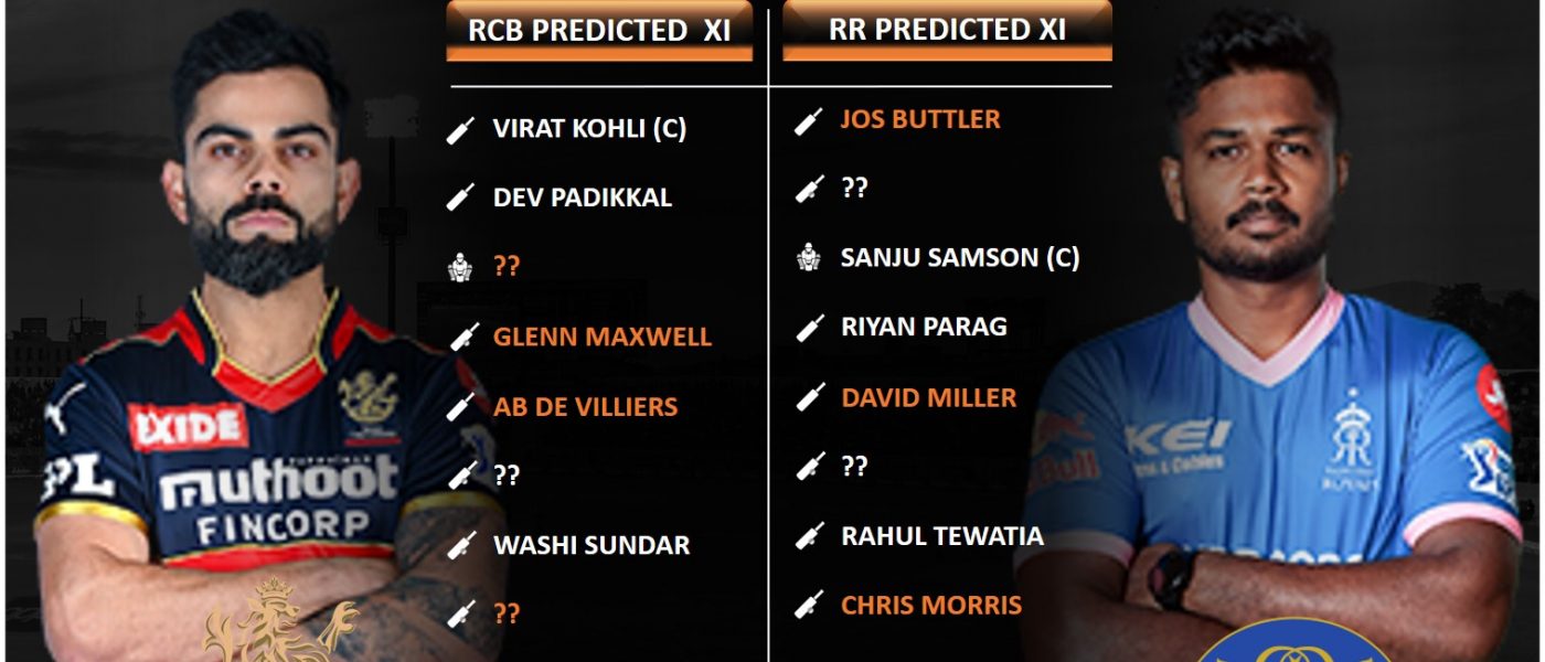 IPL 2021 RCB vs RR match 16 predicted 11 and key fantasy players
