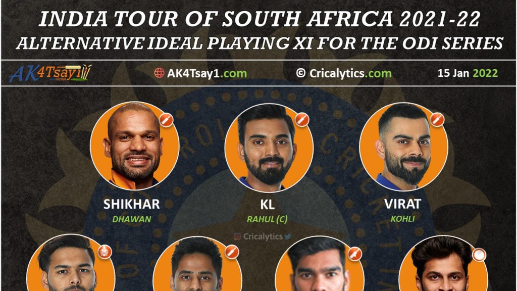 India vs SA 2022 alternative ideal playing 11 for the odi series