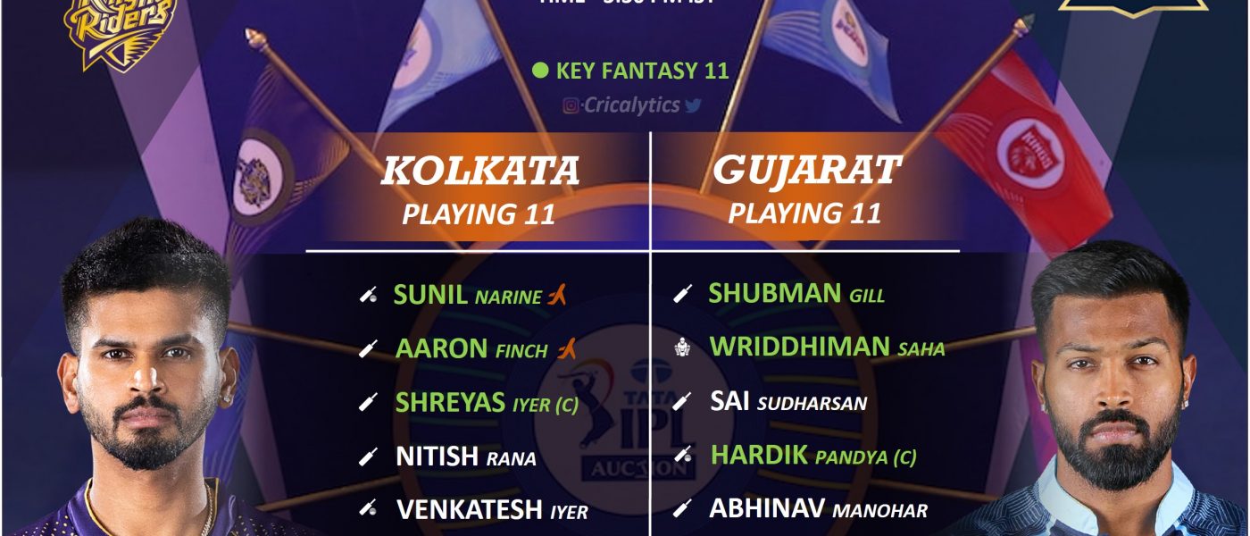 ipl 2022 match 35 kkr vs gt best predicted playing 11 for both the teams