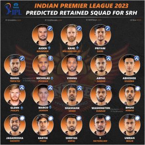 ipl 2023 sunrisers hyderabad srh best retained squad players cricalytics