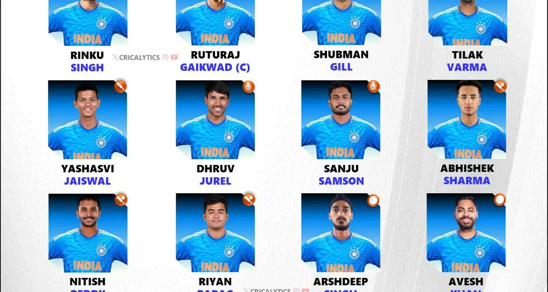 India vs Zimbabwe 2024 Confirmed T20 Squad Players List