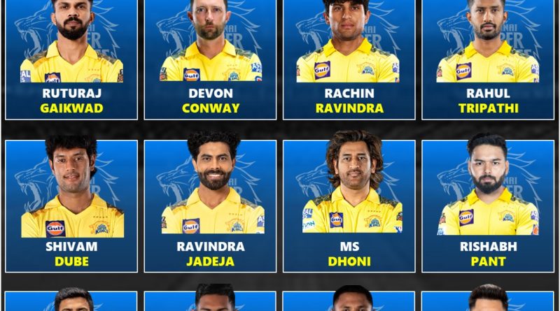 IPL 2025 Chennai Super Kings (CSK) Dream Squad Players List