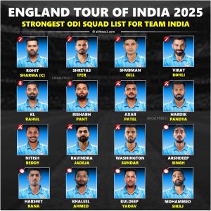 India vs England 2025 ODI Series Potential Squad List Revealed